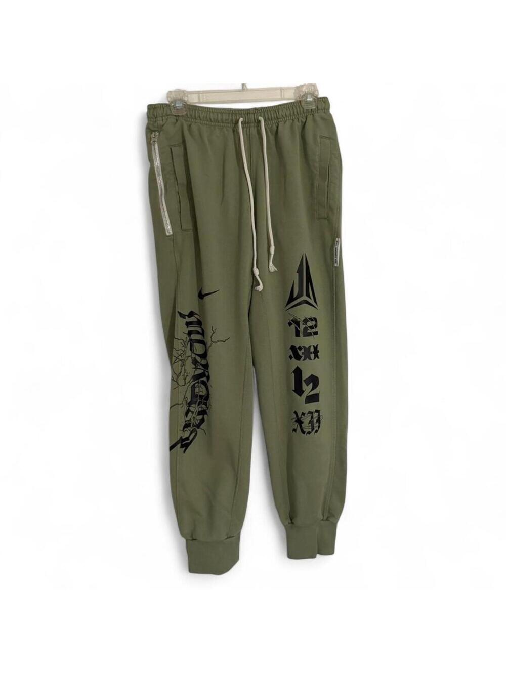Y2K Nike Ja Morant Standard Issue Dri-FIT jogger basketball pants green colorway